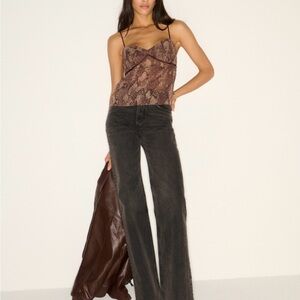 Abercrombie & Fitch Dark Gray Flare Jeans